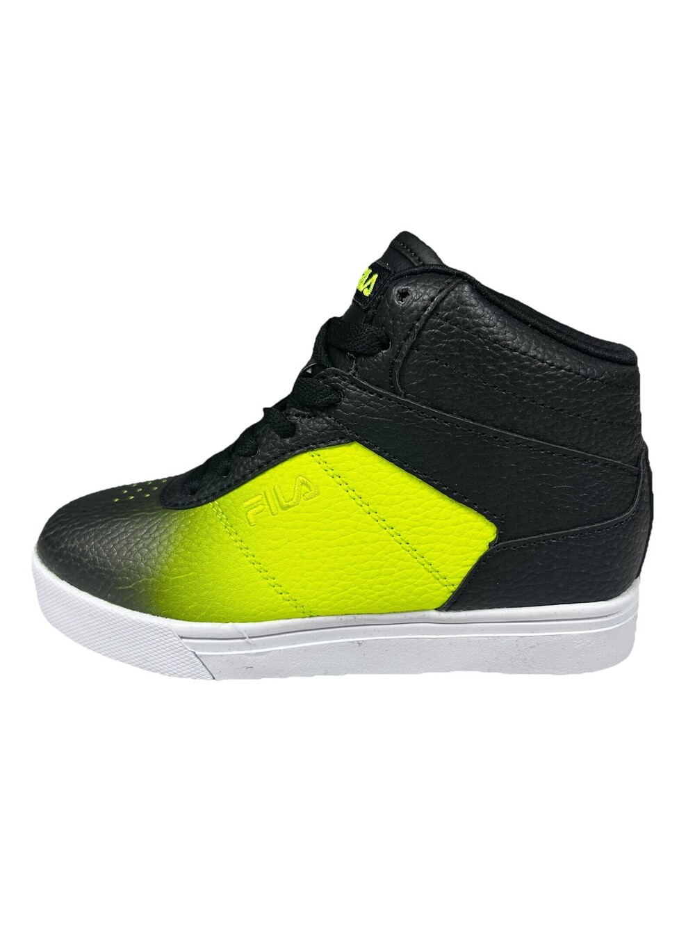 FILA Impress LL Fade basketball Shoes Kids Size 13 Black Yellow Sneakers New
